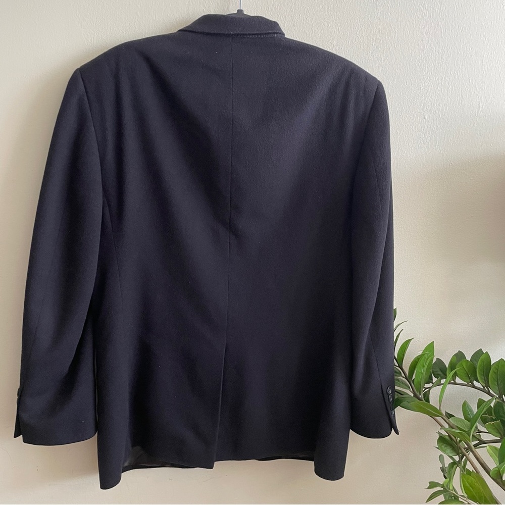 Jos A Bank Blazer Cashmere 100% Mens Navy Blue Sport Coat Jacket Academic 40S - Picture 6 of 11